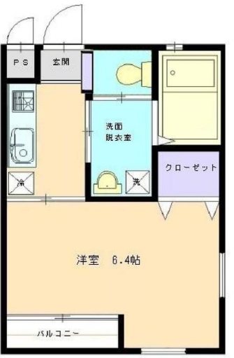スカイハイツ国領 203号室 間取り