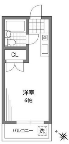 クレセントハイム 102号室 間取り