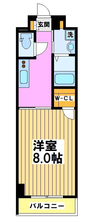 アンブローズ仙川 211号室 間取り