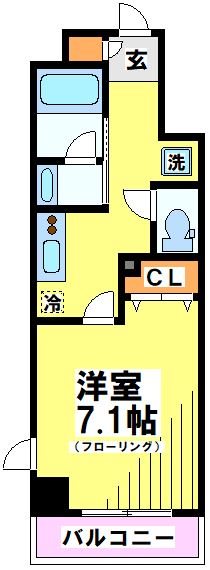 MAXIV調布国領 602号室 間取り