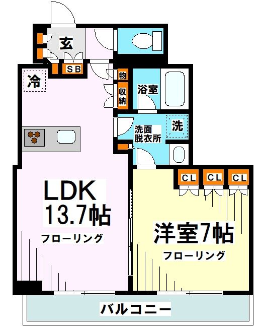 メルクマール京王笹塚レジデンス 間取り