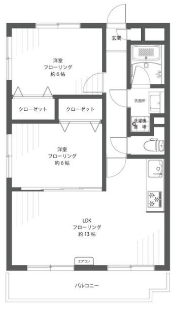 アークフィールズ   103号室 間取り