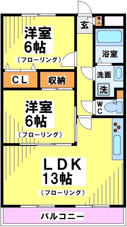 アークフィールズ   103号室 間取り