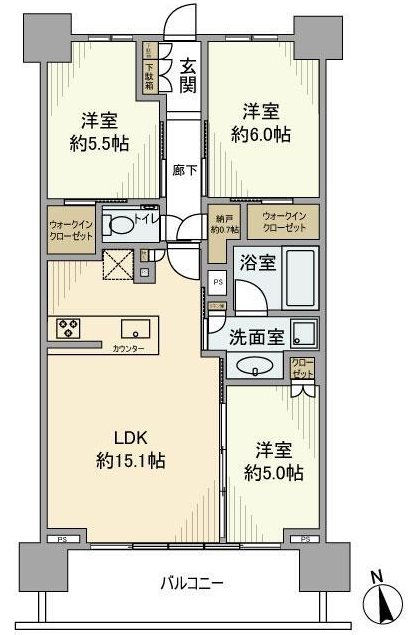 シティテラス杉並方南町サウス  間取り