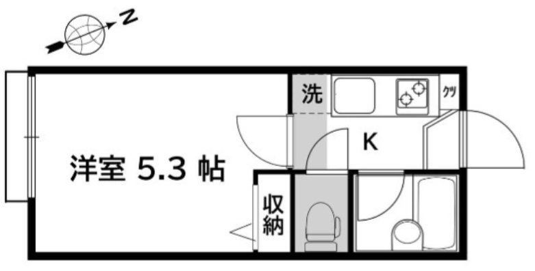サンフラットつつじヶ丘 102号室 間取り
