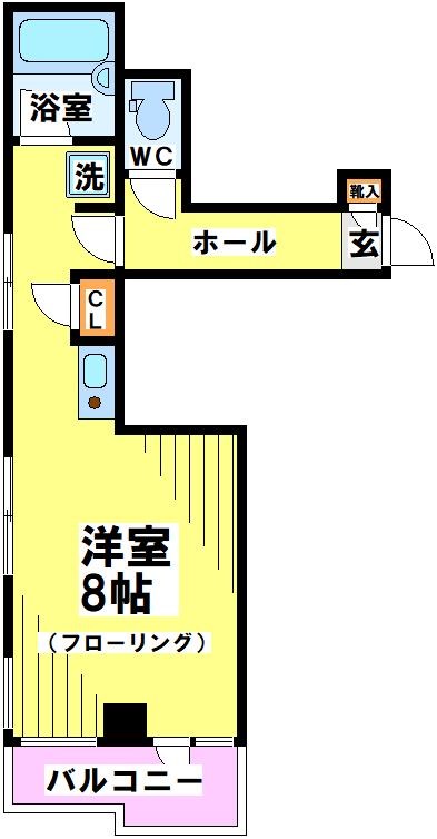 メインビル調布 302号室 間取り