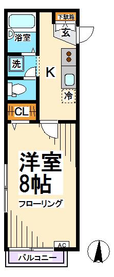 カーサイズミB棟  間取り