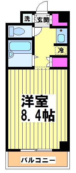 チェリーパーク 303号室 間取り