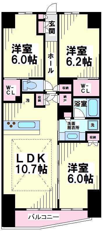 ディームス方南町 間取り