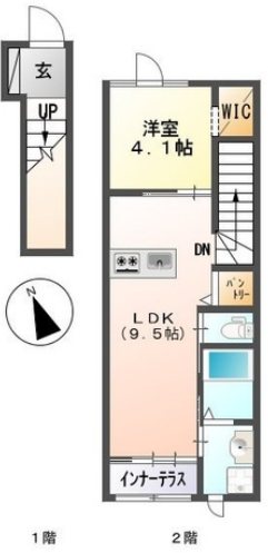 スフィーダ 203号室 間取り
