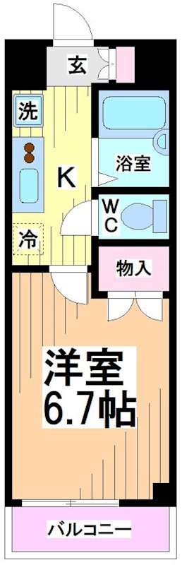 スカイコート笹塚駅前   間取り