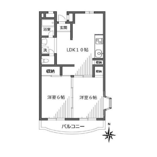 ファルム烏山 501号室 間取り