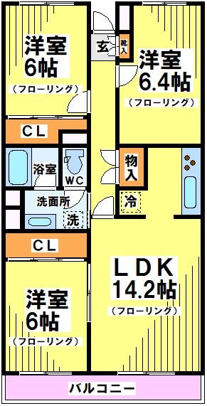 エクセルハイツ 間取り