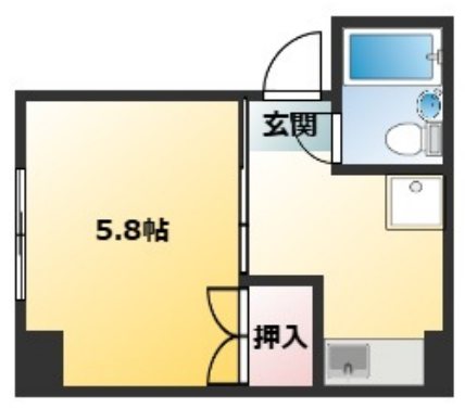 202号室 間取り