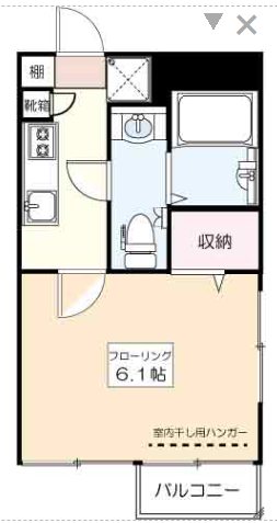 205号室 間取り