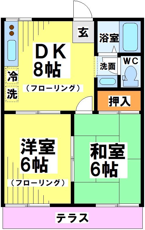 203号室 間取り