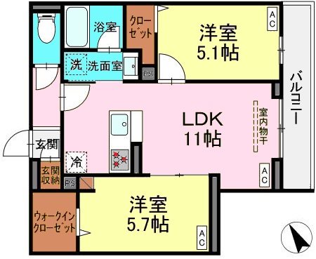 セレスティア桜上水 間取り
