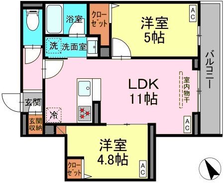 セレスティア桜上水 間取り