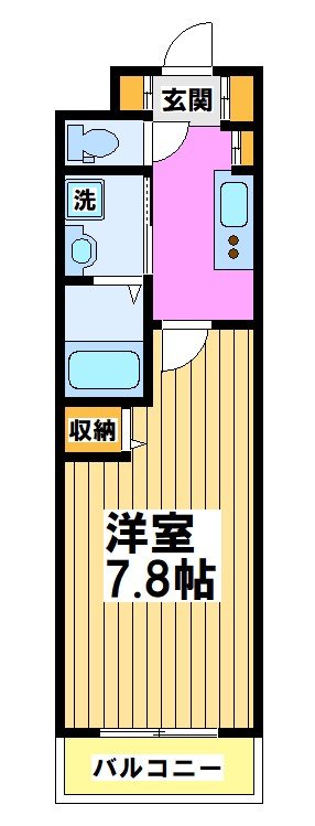 マイユクール 202号室 間取り