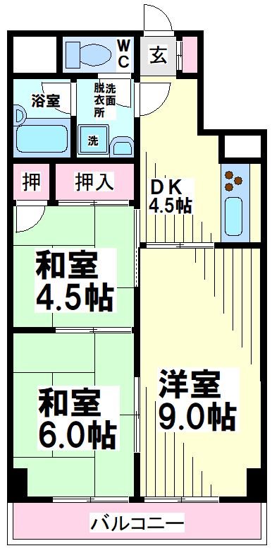 ライオンズマンション初台 間取り