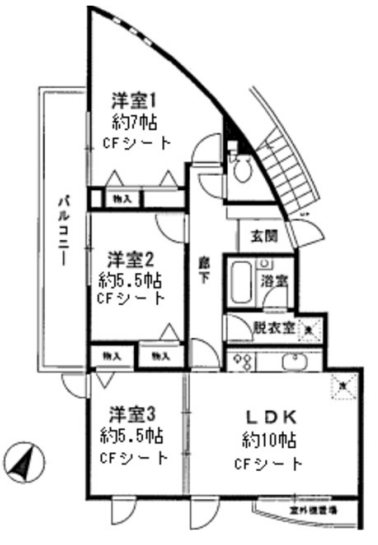 ＴＲＥＦＡＬＣＯ(トレファルコ) 201号室 間取り
