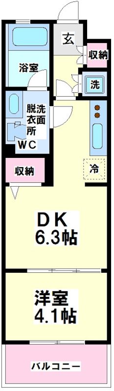 レジディア笹塚　 間取り