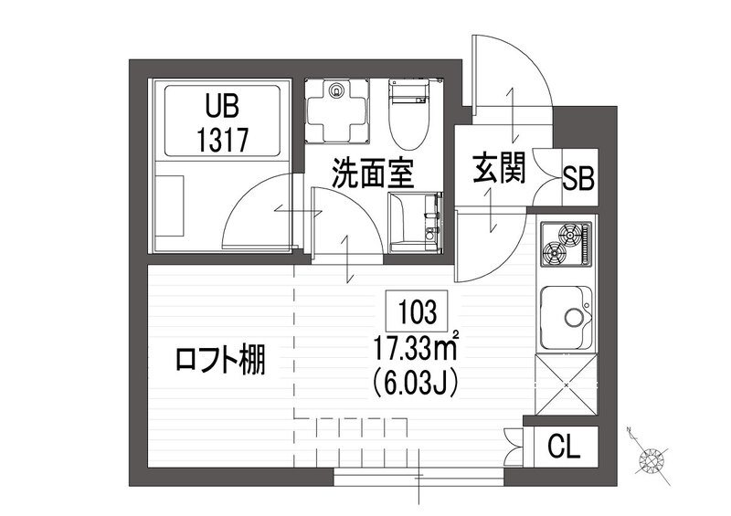 クラソ仙川の丘mew 間取り図