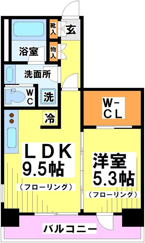 ドゥーエつつじヶ丘 301号室 間取り