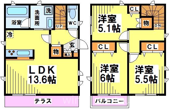 給田1丁目戸建 間取り