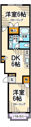 ハイフラット赤堤 間取り図