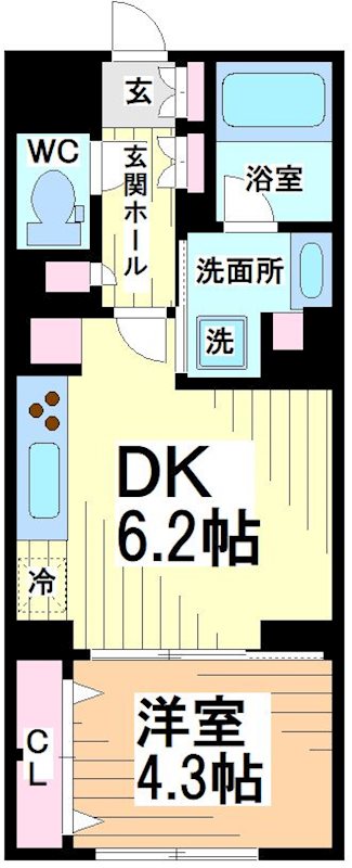 ラクラス中野南台 間取り図