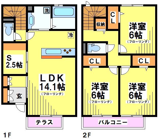 BLATT HUS 106号室 間取り