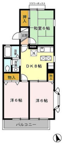 ニューセジュール三鷹 101号室 間取り