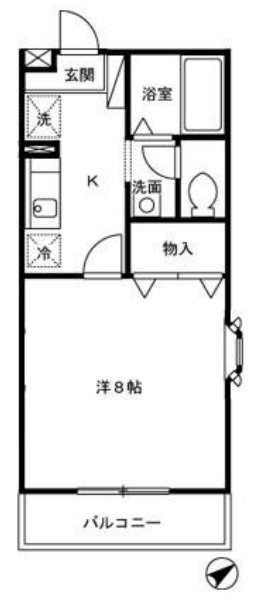 フォルトゥーナ 101号室 間取り