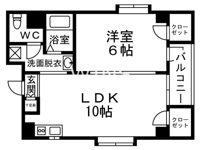 福岡県福岡市中央区平尾５丁目 間取り