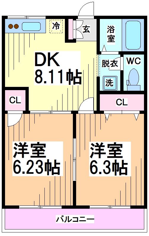 神奈川県川崎市多摩区栗谷１丁目 間取り