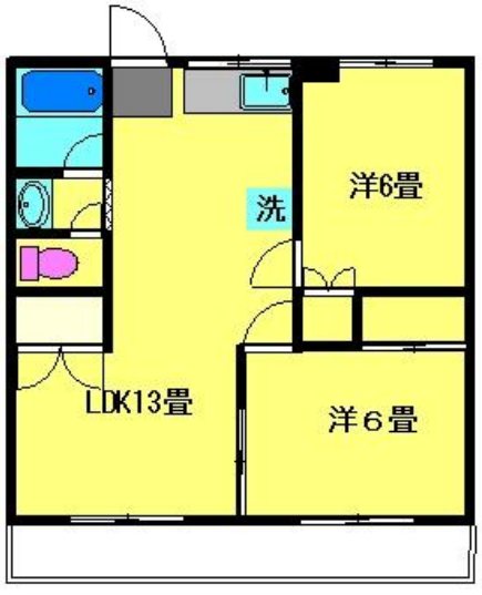 ハイネスSK 103号室 間取り