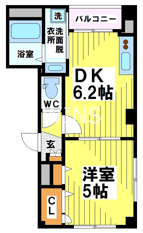 福岡県福岡市博多区冷泉町 間取り