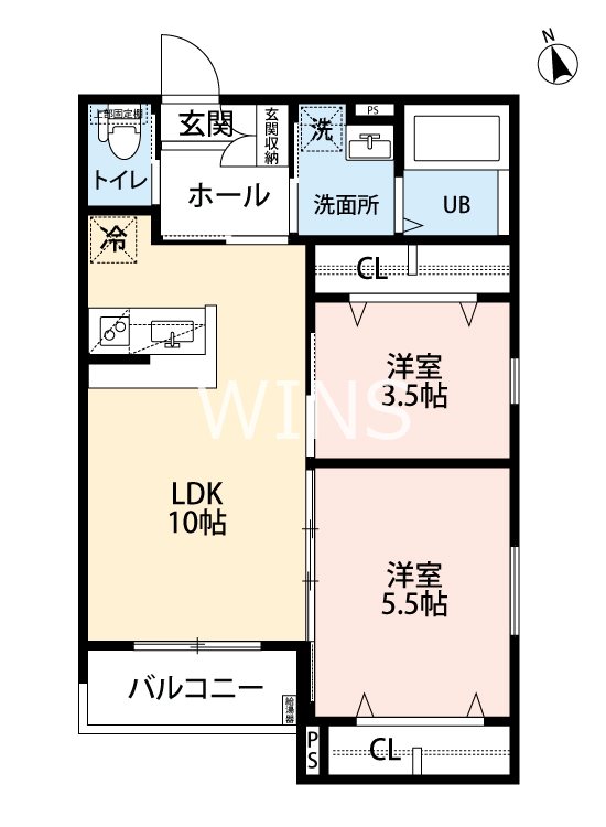 福岡県福岡市東区箱崎４丁目 間取り