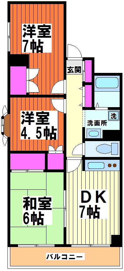MIハイツアザレア 間取り