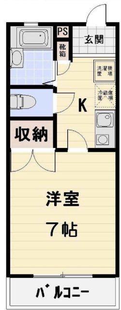 オ・ハナ・クレスト　 206号室 間取り