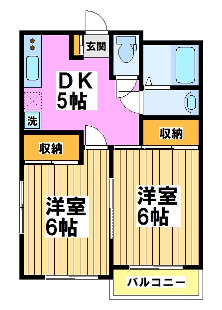 ジーライズ調布染地 間取り