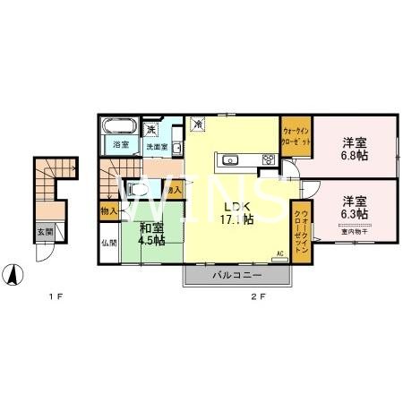 福岡県福岡市博多区千代１丁目 間取り