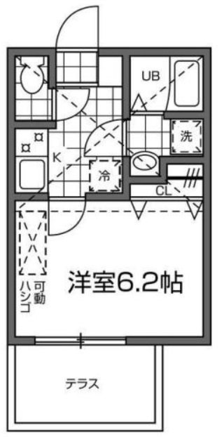 キャッスルつつじヶ丘 102号室 間取り