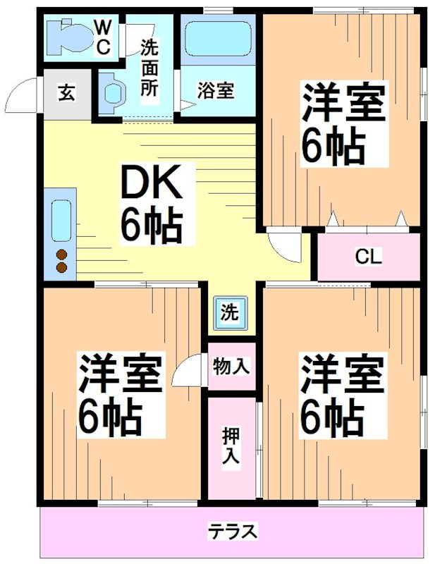 神奈川県川崎市多摩区中野島４丁目 間取り