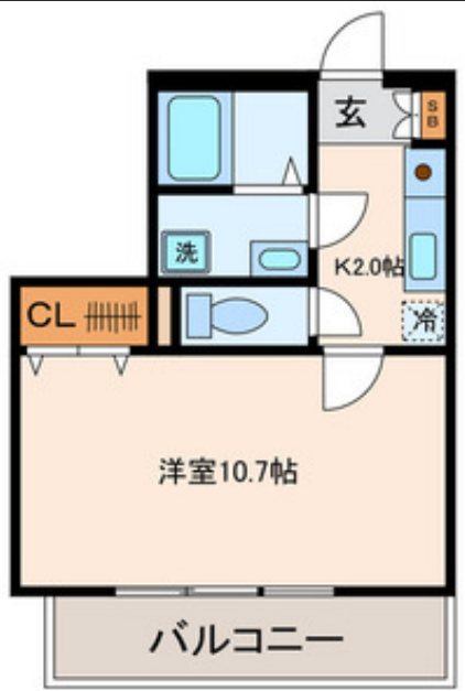 ヴィラフロレスタ 410号室 間取り