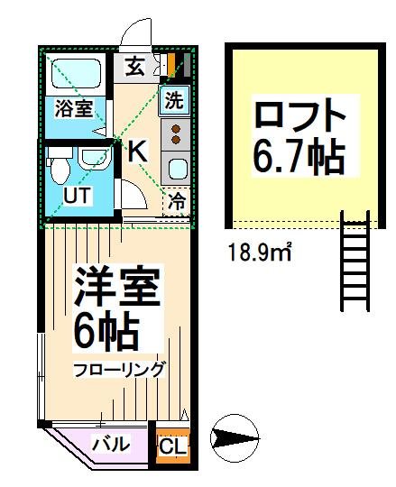 モンシャトー明大前  間取り図
