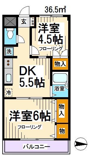 メゾンヤブキ  間取り図