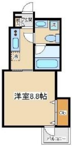 Westy葵 102号室 間取り
