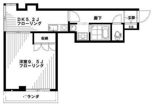 202号室 間取り